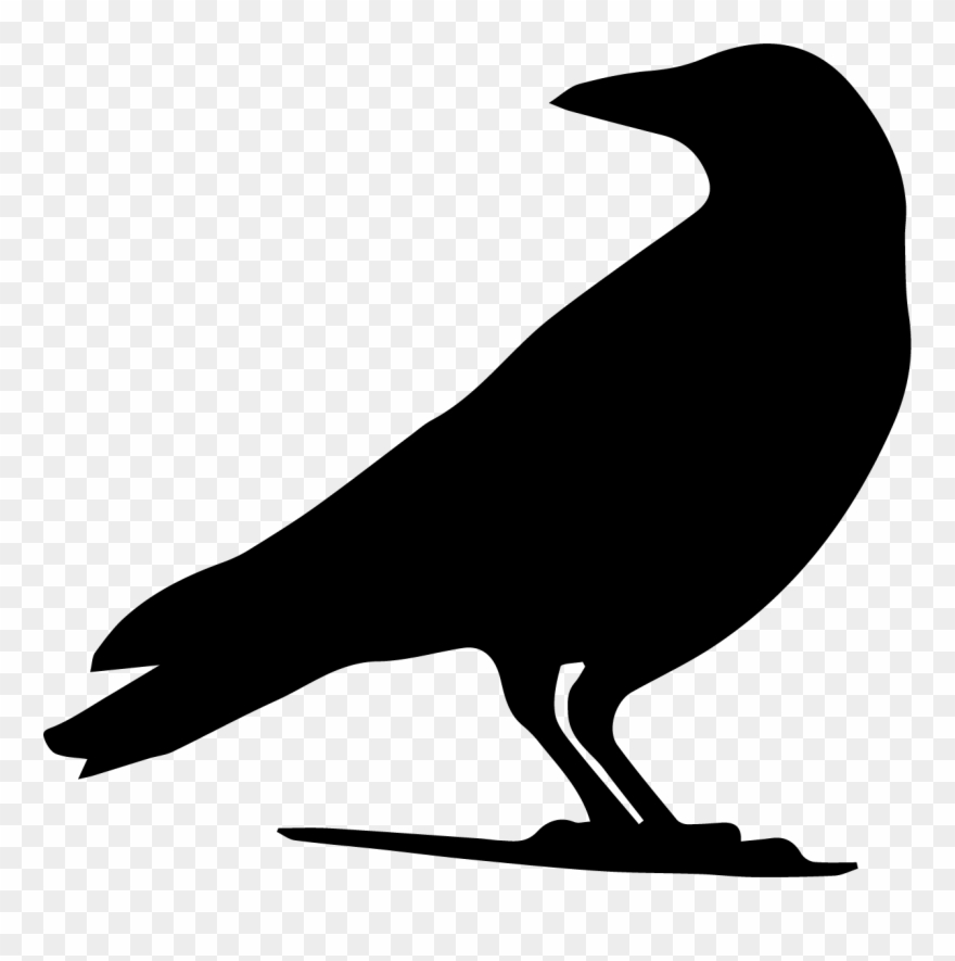 Crow silhouette clipart.