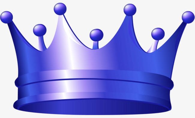 Blue simple crown.
