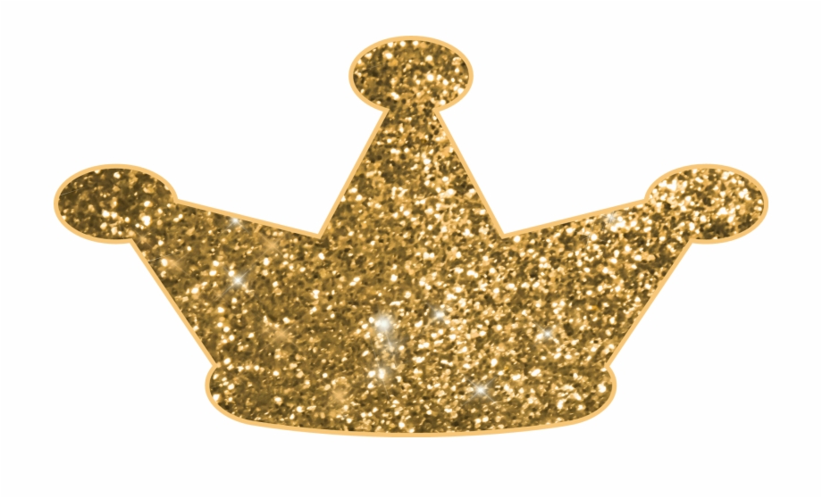 Gold Glitter Crown Clipart Png