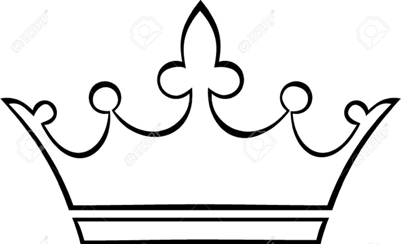 Crown Black And White Clipart