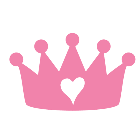 Pink princess crown.