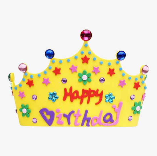 Yellow Birthday Crown PNG, Clipart, Birthday, Birthday