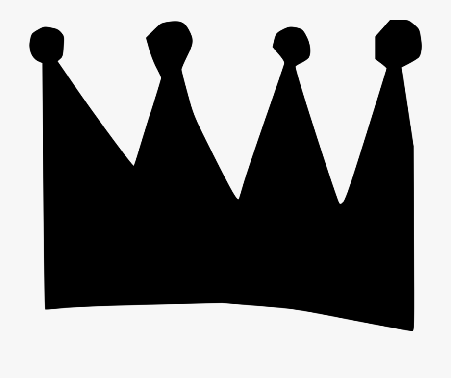 Crown cartoon silhouette.
