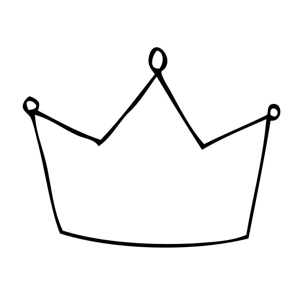 Crown outline clipart