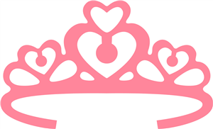Heart princess crown.