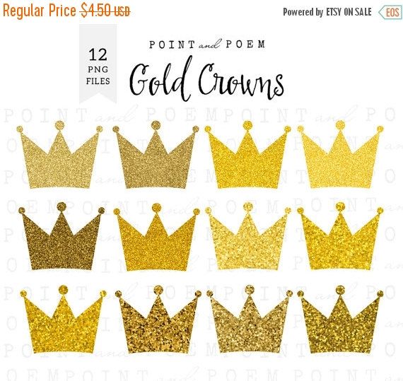 Gold crown, crown clip art, gold crown clipart, sparkly