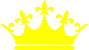 Yellow crown clipart