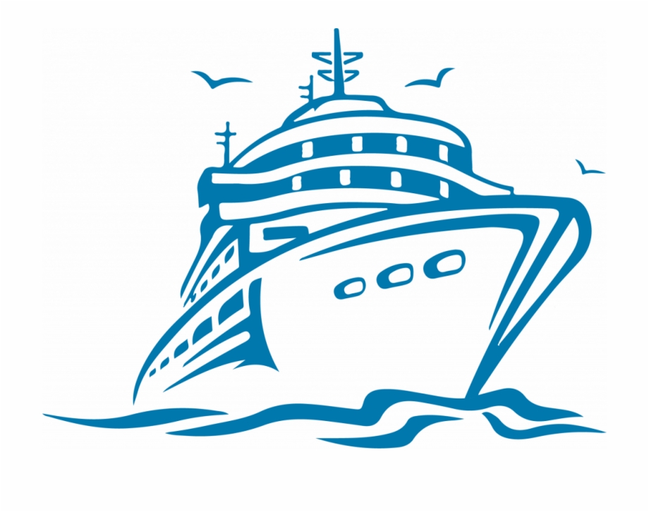 Cruise Ship Clipart Black And White Free PNG Images