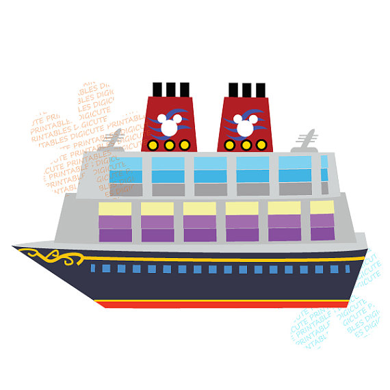 Items Similar To Disney Cruise Ship Digital Clip Art