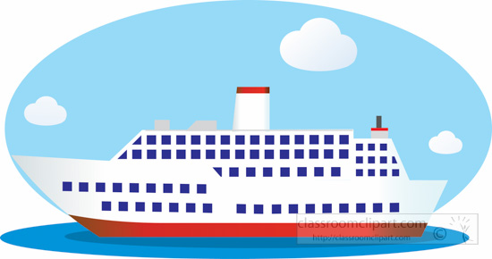 cruise ship clipart graphic