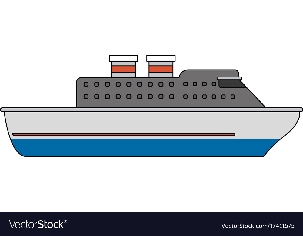 Cruise ship sideview.