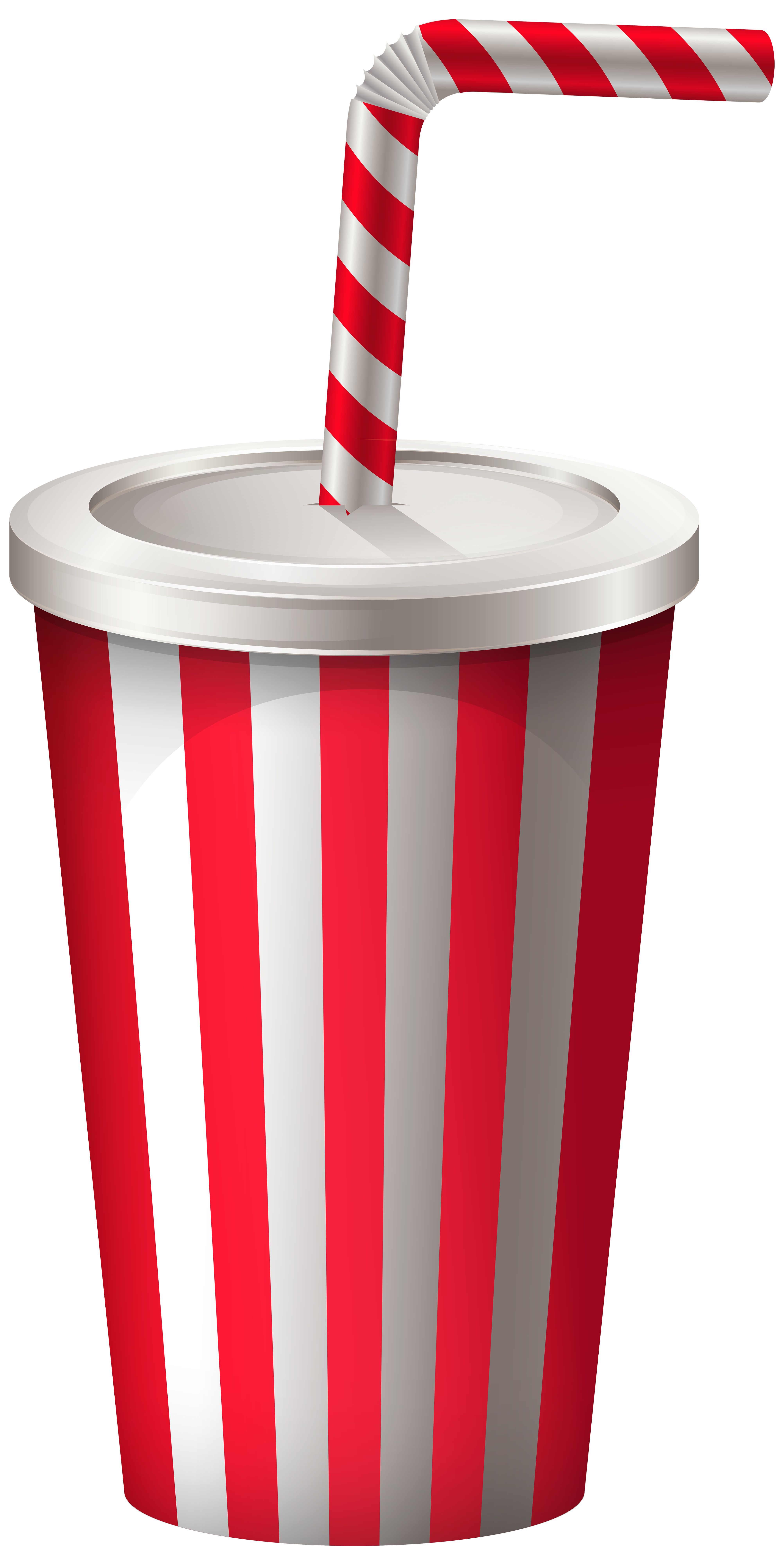 Drink Cup with Straw PNG Transparent Clip Art Image