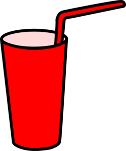 Cup straw clipart.