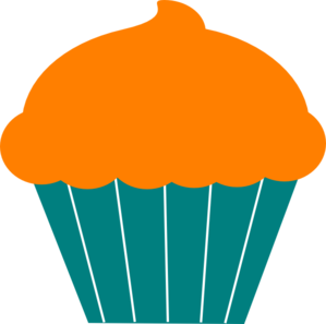 Orange Birthday Cupcake Clip Art Free Clipart Images