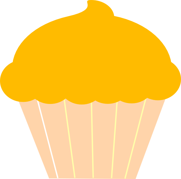 Cupcake clipart orange, Cupcake orange Transparent FREE for