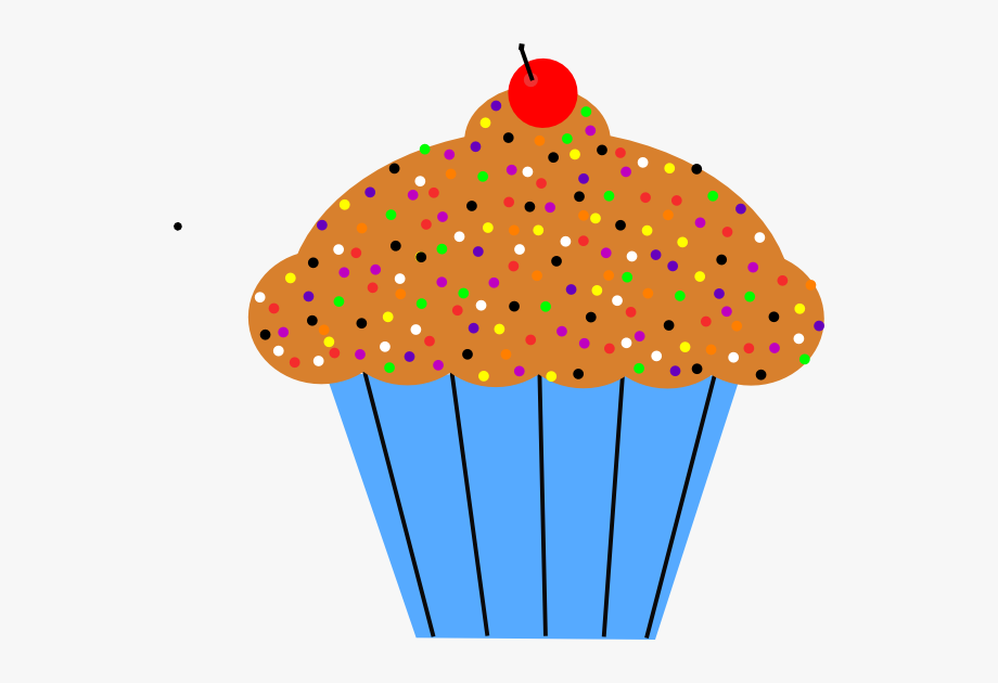Orange Cupcake Clip Art