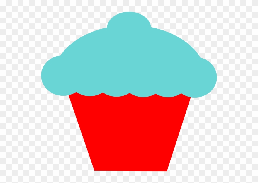 Blue And Red Cupcake Clip Art
