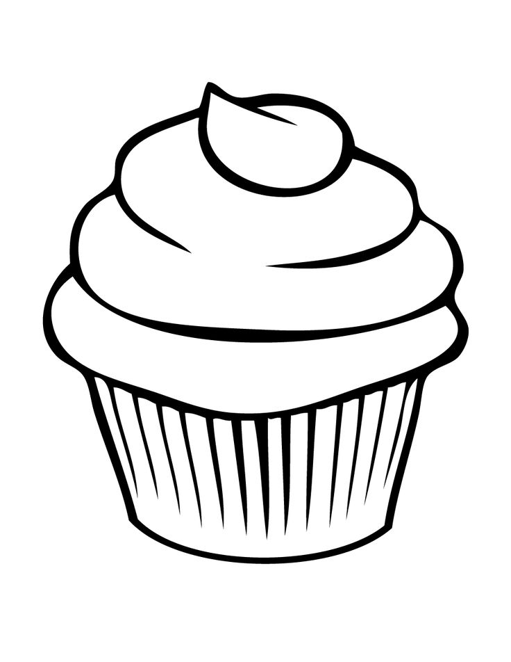 Simple cupcake clipart