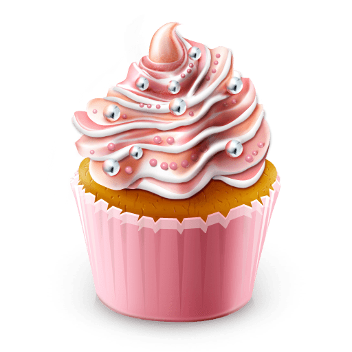Cupcake illustration transparent.