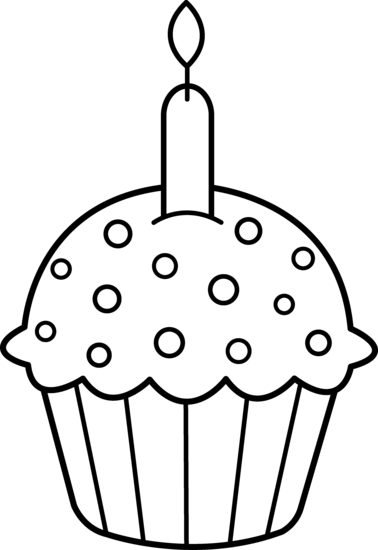 Best Cupcake Clipart Black And White