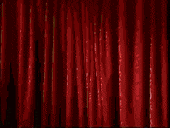 curtain clipart animated