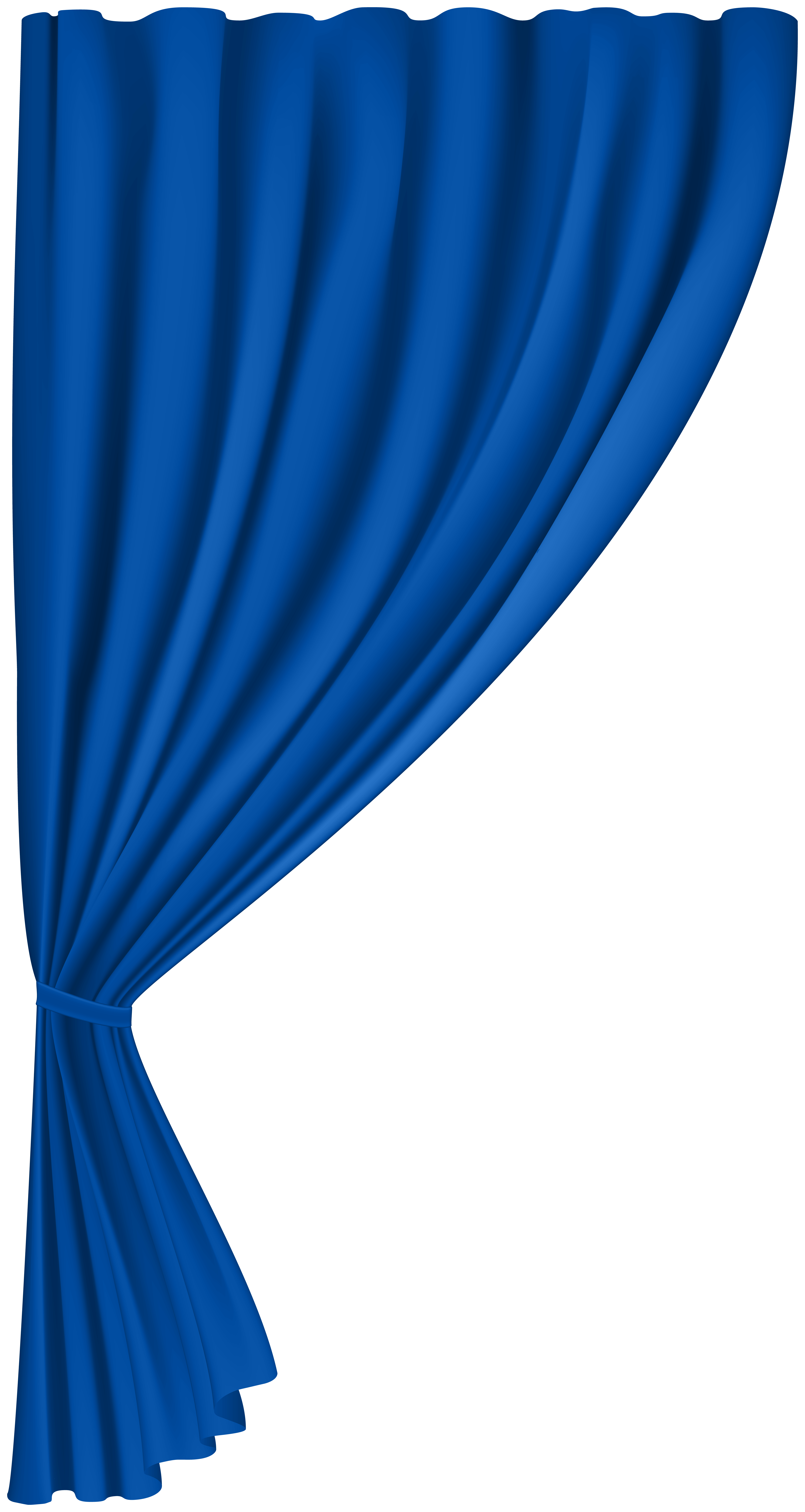 Curtain blue png.