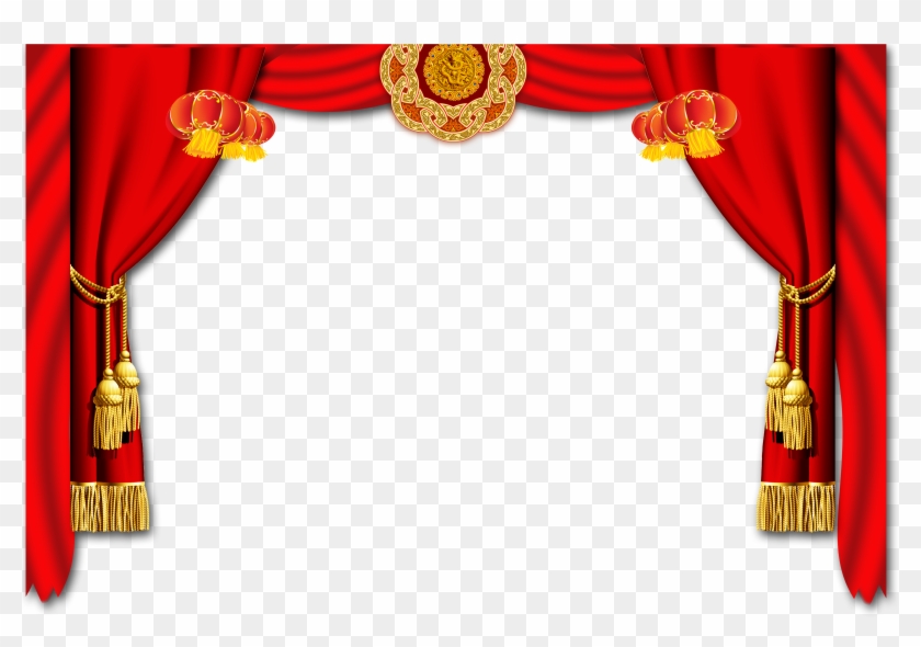 Curtain Clipart Big Red