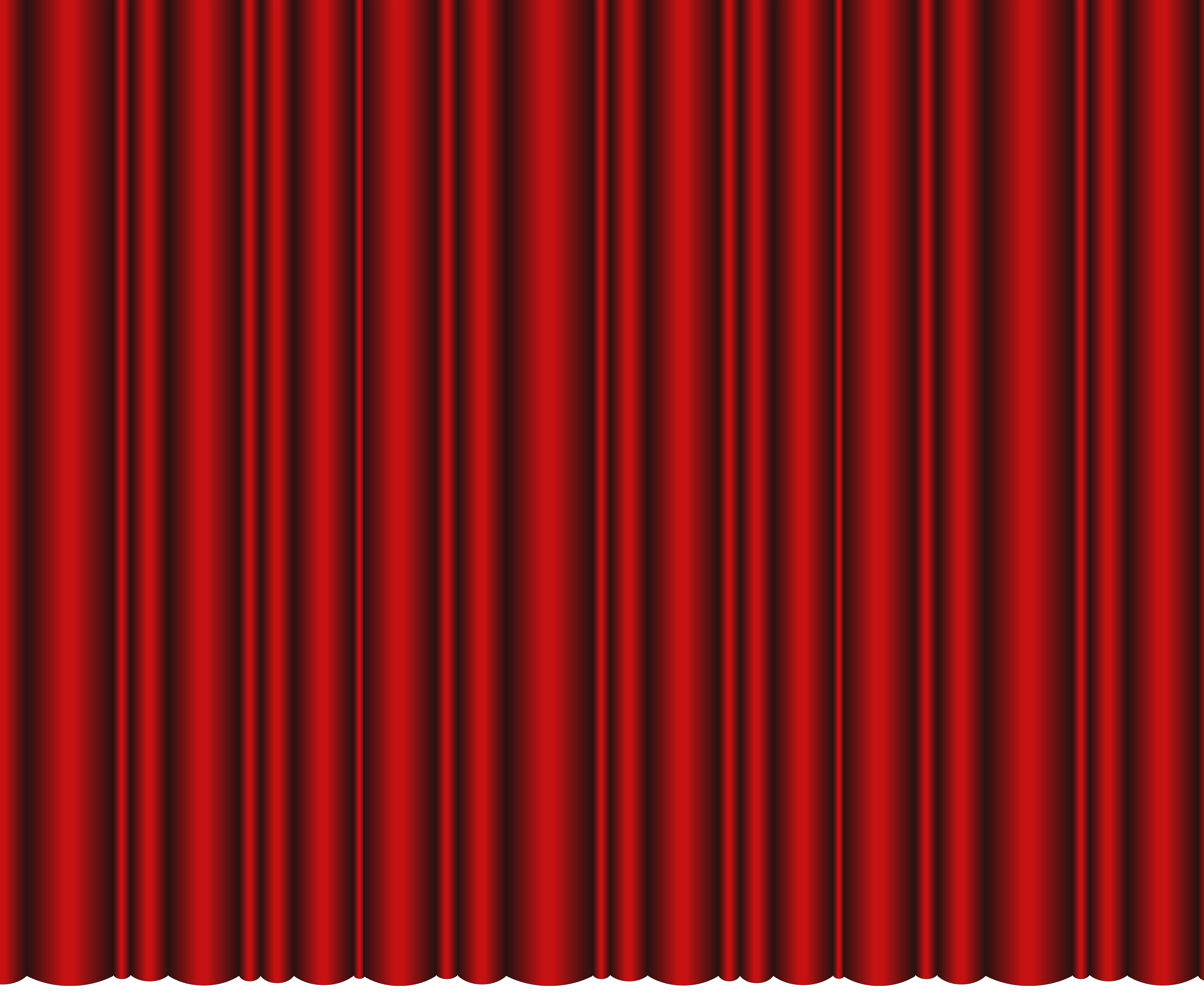 Closed Theater Curtains Red Transparent PNG Clip Art Image