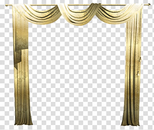Brown curtain illustration transparent background PNG