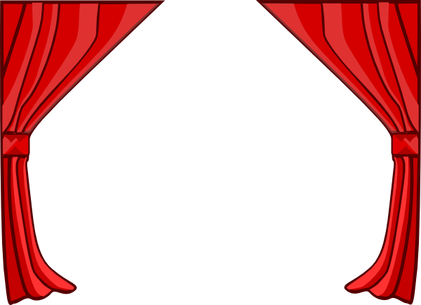 Just Red Curtains Clip Art at Clker