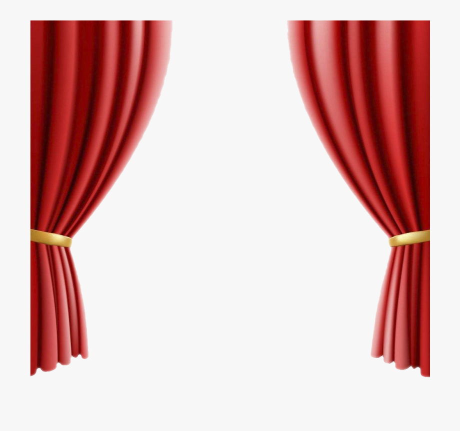 Theater Drapes And Curtains Clip Art Red