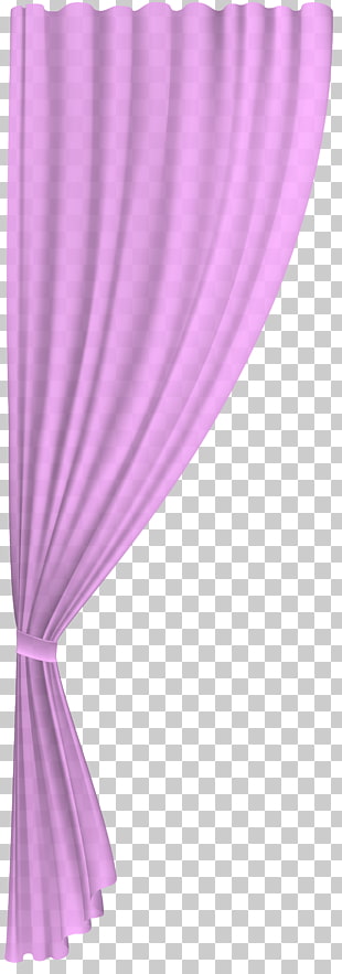 Curtain Shower , Pink Curtain Decor , purple textile PNG