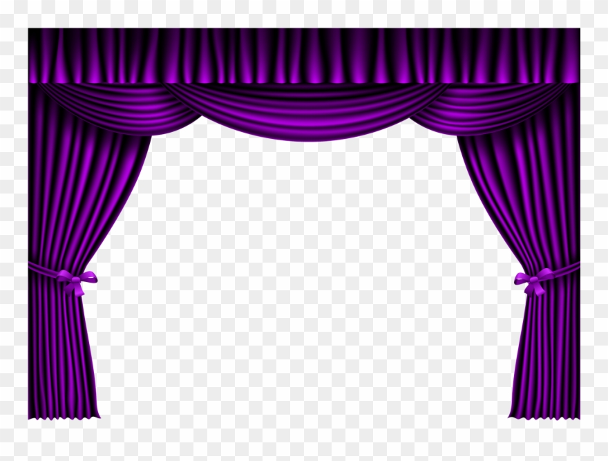 Purple curtains rustic.