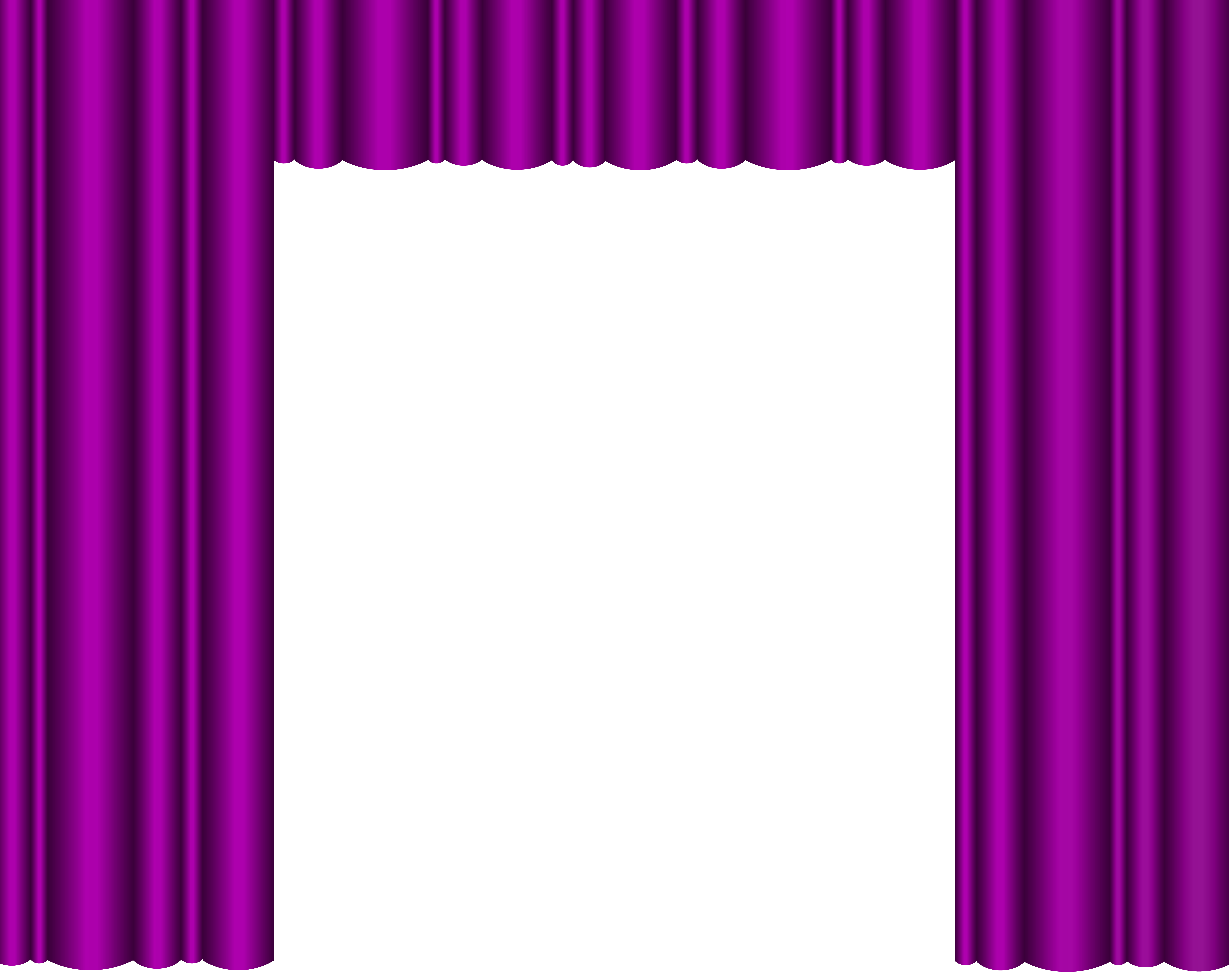 Purple Theater Curtains Transparent PNG Clip Art Image