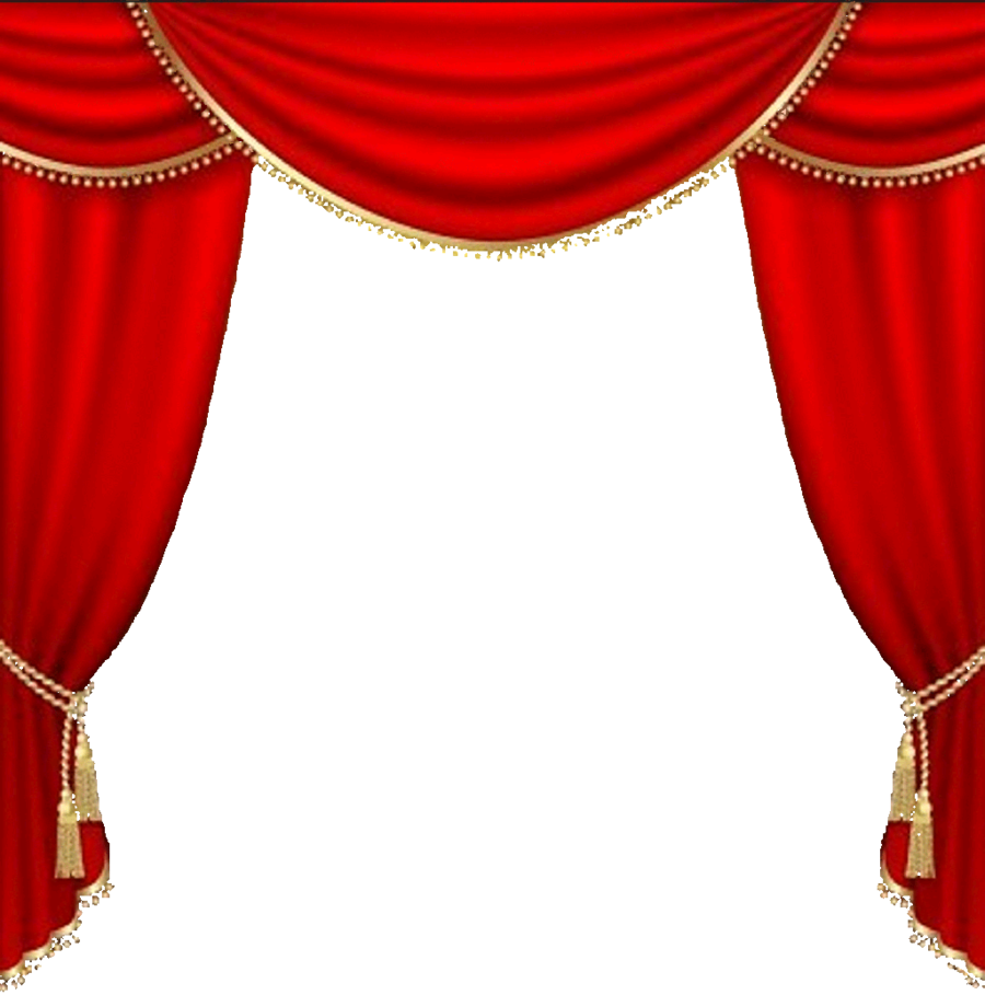 Theatre curtains clipart.