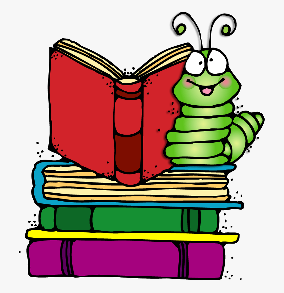 Cute Bookworm Clipart