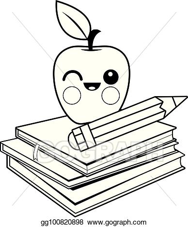 Vector clipart apple.