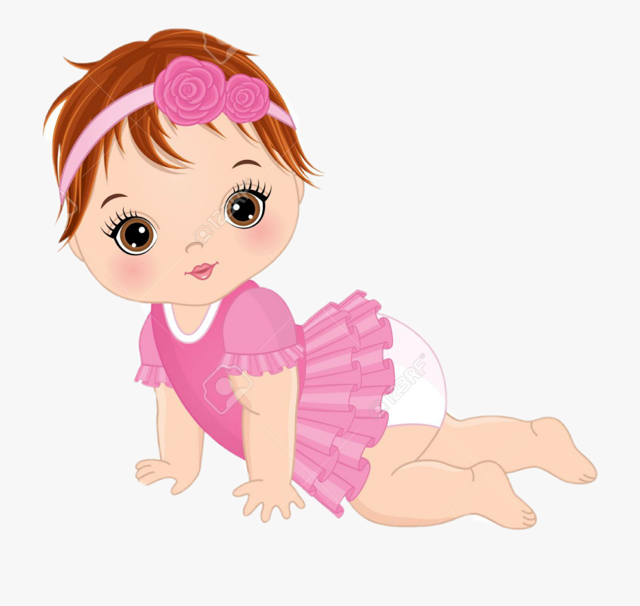 Cute Baby Girl Vector , Transparent Cartoon, Free Cliparts