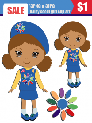 daisy girl scout clipart character