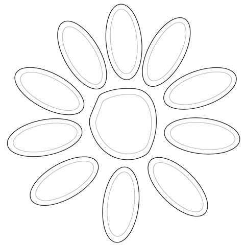 Girl Scout Daisy Petals coloring page
