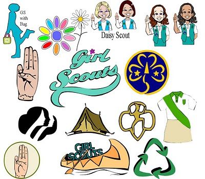 daisy girl scout clipart silhouette