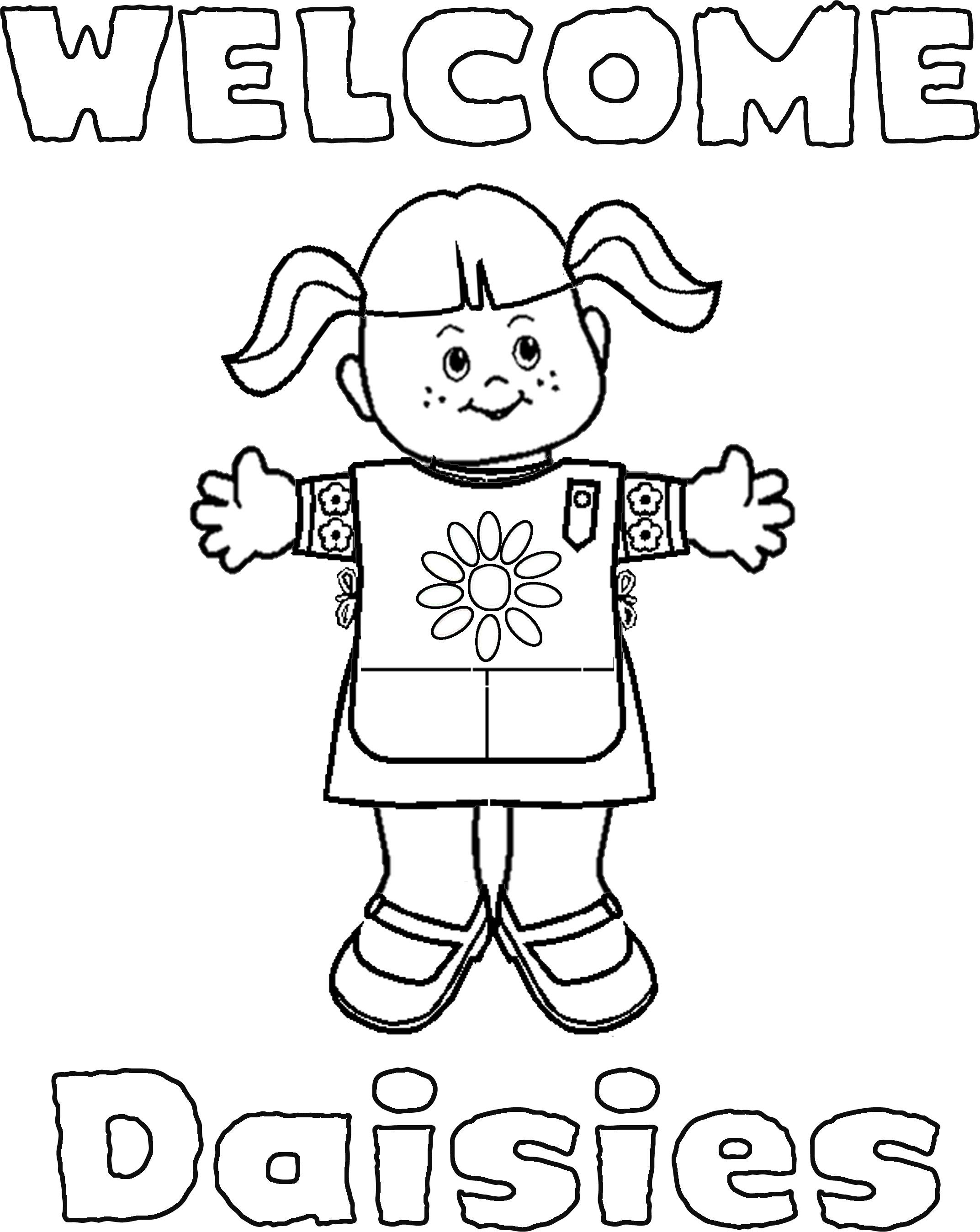 Coloring Pages For Daisy Scouts