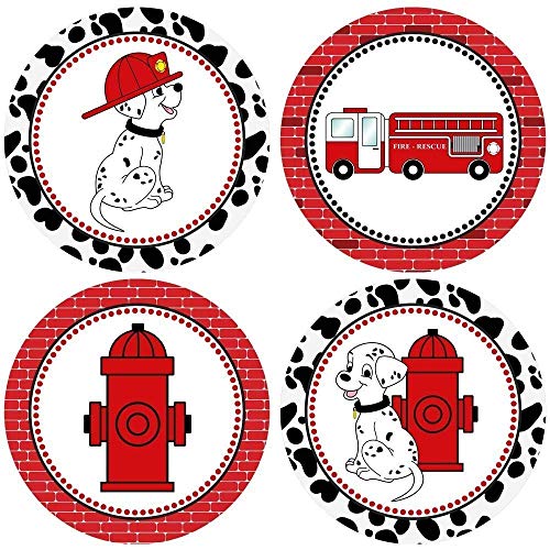 Firefighter Sticker Labels
