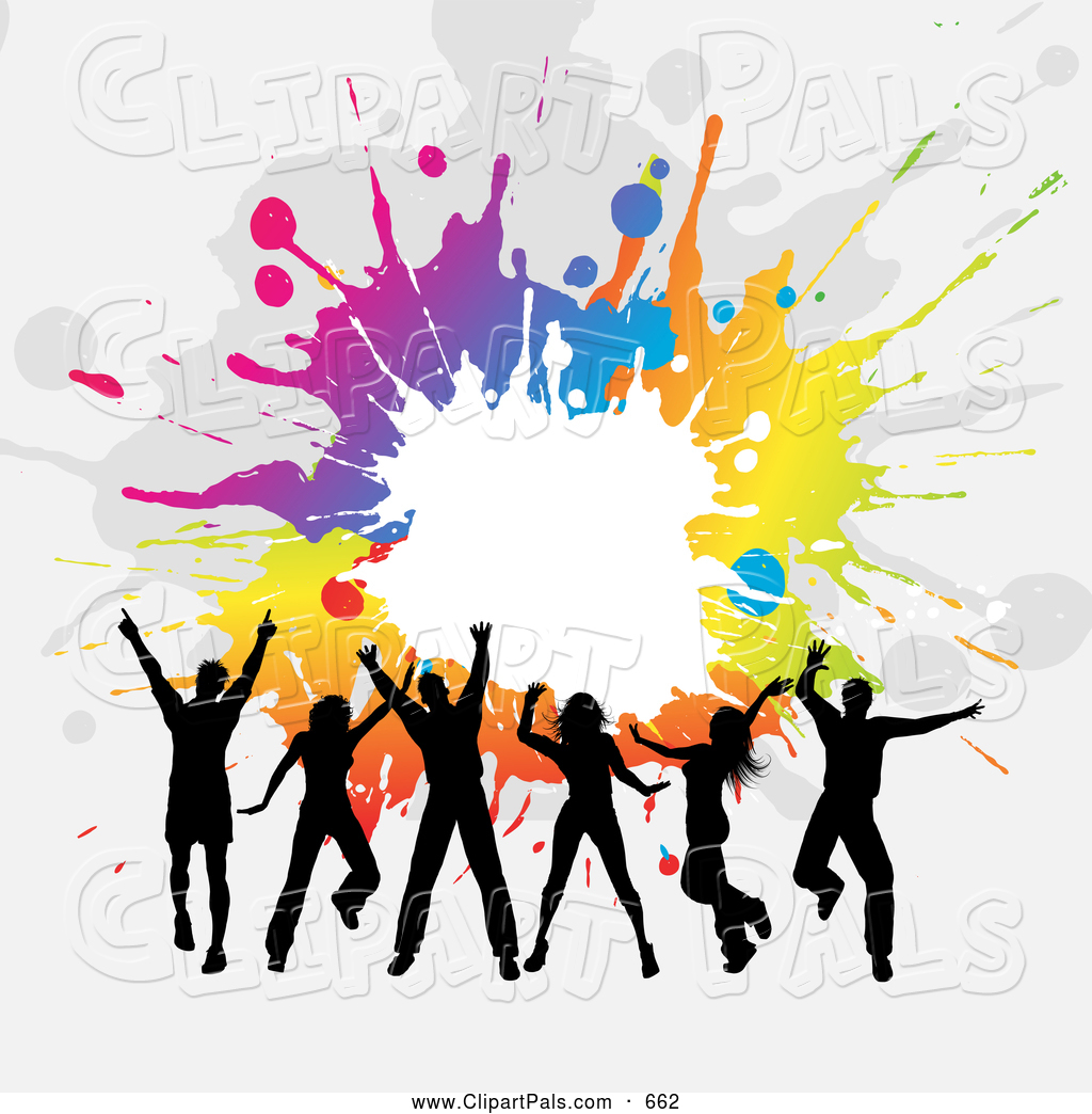 Dancing party clipart.
