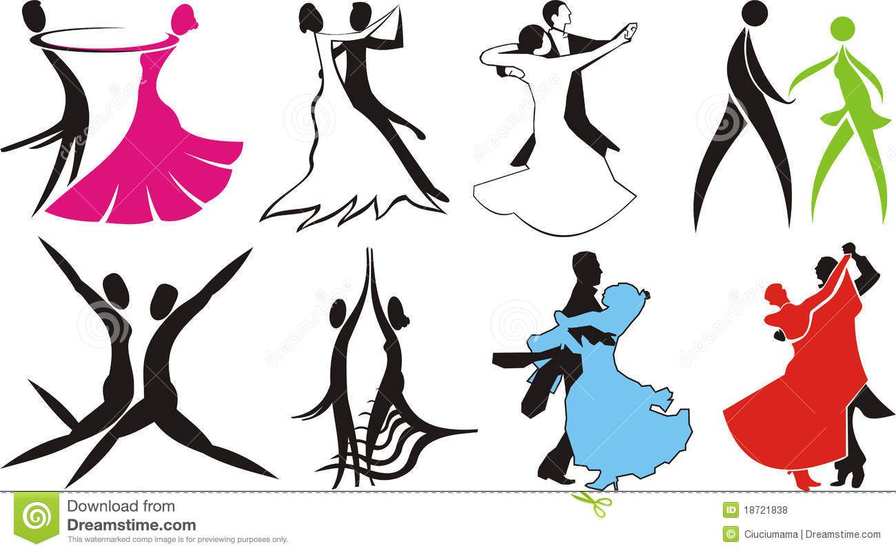 Ballroom dance logos.