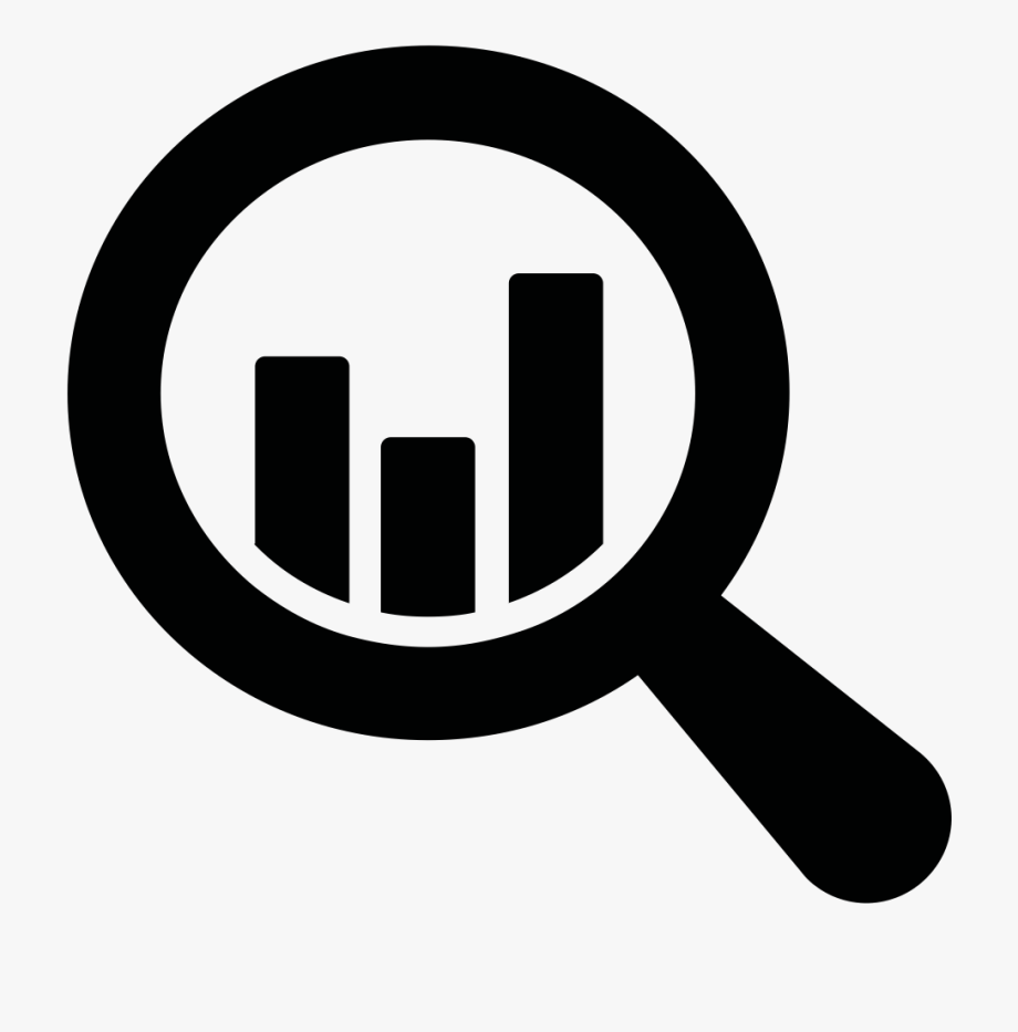Black And White Icon Data Analysis Clipart , Png Download