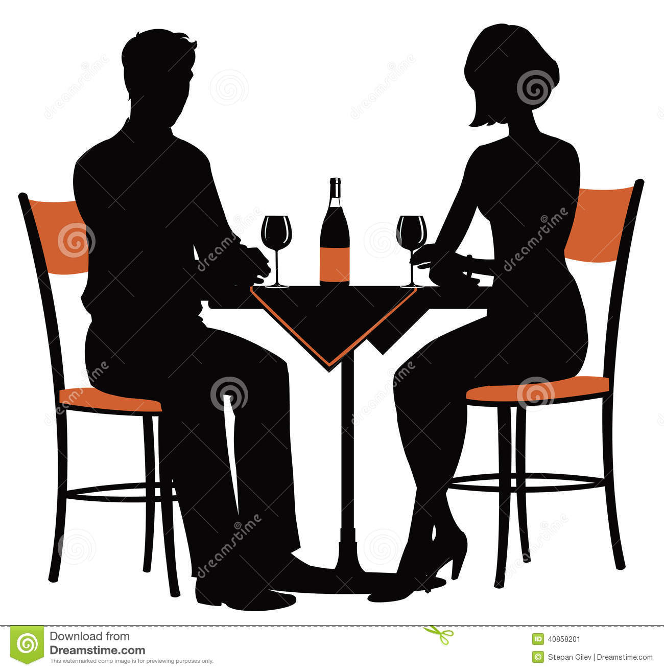 Romantic dinner date.