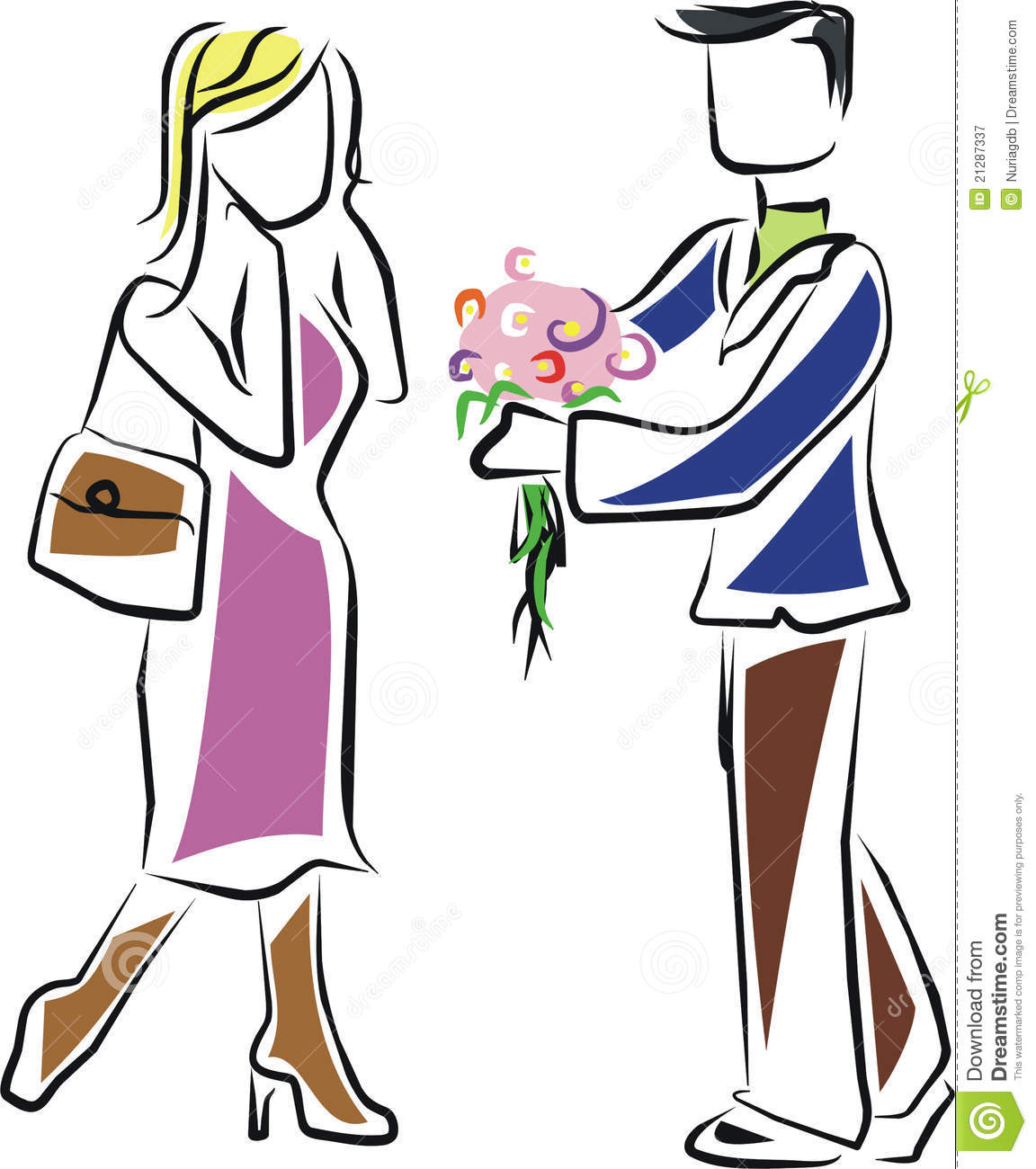 First date clipart