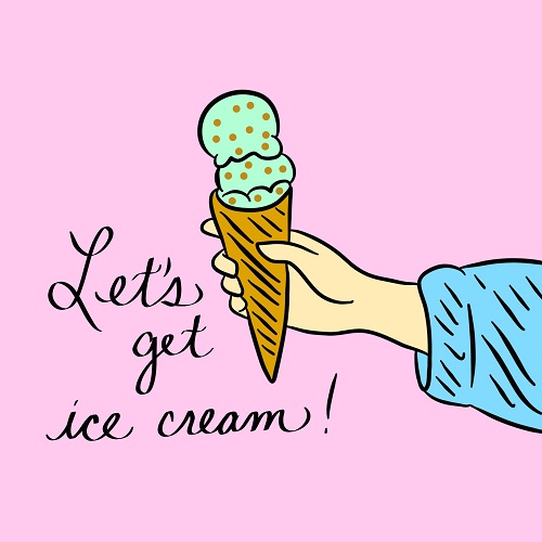 Ice cream date.