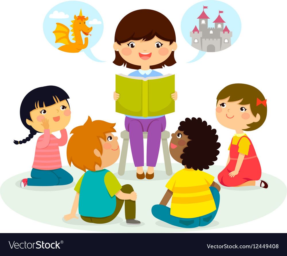 Story time Royalty Free Vector Image